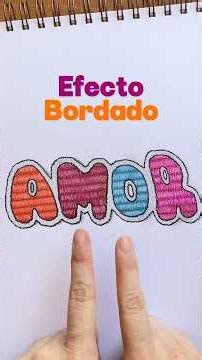 EMBROIDERY EFFECT | Lettering 🧵