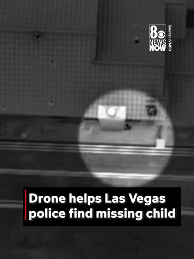 🔗 Click the article link to read how LVMPD’s drone used thermal imaging technology to find the missing child #news #vegas #LVMPD