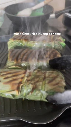 Made Chuoi Nep Nuong at home #vietnamesefood