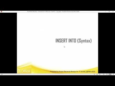 lesson 2 introduction to MS access