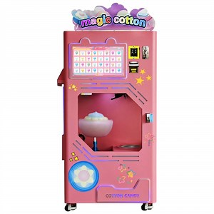 [Hot Item] New Commercial Cotton Candy Making Machine 60 Kinds of Flowers Full Automatic Candy Floss Vending Machine