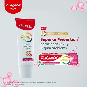 3.7K views · 3.3K reactions | [New] Colgate Total Sensitivity + Gum Health relieves sensitive teeth and improves gum health. #TeethSensitivity #ColgateTotal #Antibacterial #Foodie #ColdDrink #PreventionIsBetterThanCure #toothpaste | Colgate Malaysia | Facebook