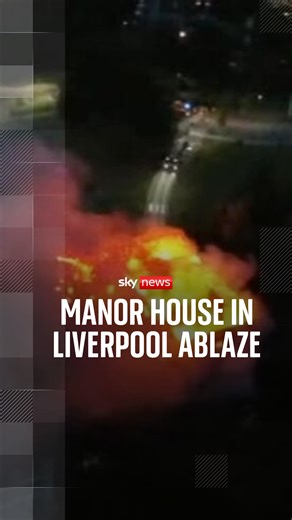 60K views · 474 reactions | Fire crews in Liverpool battled a blaze at Woolton Hall manor house The historic building was described as 'fully alight' by fire services, as crews attempted to battle the flames. | Sky News | Facebook