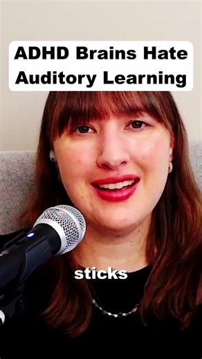 Why ADHD Brains HATE Auditory Learning #shorts #youtubeshorts #auditorylearning