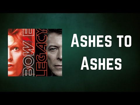 David Bowie - Ashes to Ashes (Lyrics)