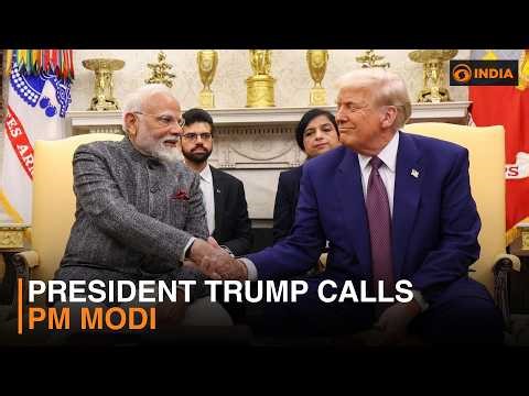 President Trump calls PM Modi & more updates | DD India live | 7:30 PM IST
