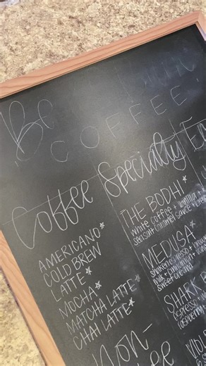 Chalkboard Coffee Menu Inspiration for Beach Bum Coffee Truck