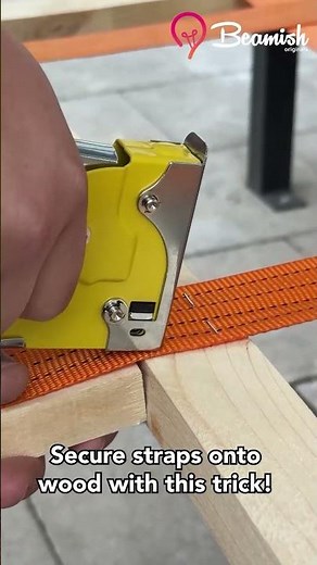 Secure straps onto wood with this easy trick #easy #strap #secure #wood #trick