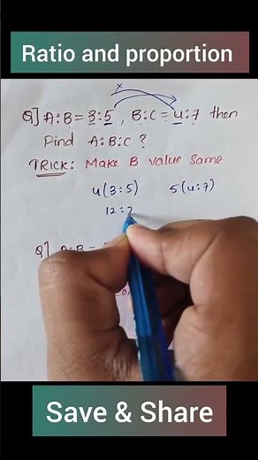 Ratio and proportion question explained by Abhii @maths hackerr 🎓