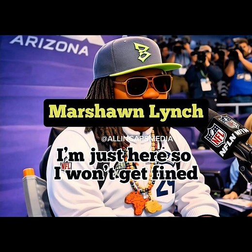 Classic Seahawks moment with Marshawn Lynch “I’m just here so I won’t get fined” | ALL IN CAPS MEDIA