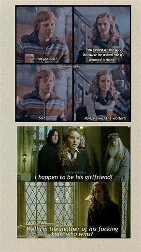 "I'm Not Jealous 😤… But This Says Otherwise 😂 | Relatable Couple Meme" #harrypotter