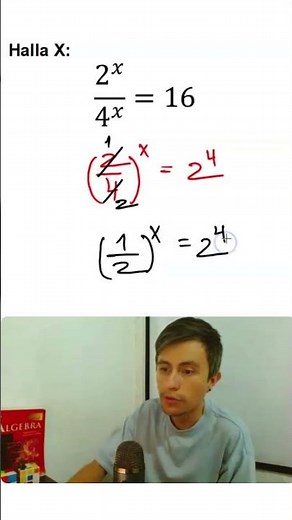ecuación exponencial resuelta PASO A PASO ✅ #shortsviral #maths #ecuaciones #matematicas #algebra