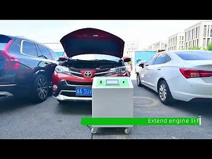 Okay Energy New Design HHO Car Engine Carbon Cleaning Machine Operation Video