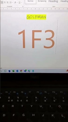 How to Type Golfman Emoji (🏌️) in MS Word | 1F3CC ALT+X Keyboard Shortcut!