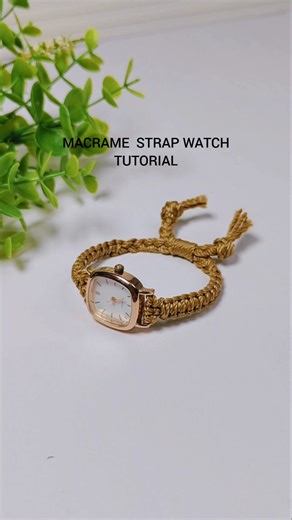 adjuster making, macrame strap watch easy making #gelangjam #watchbracelet