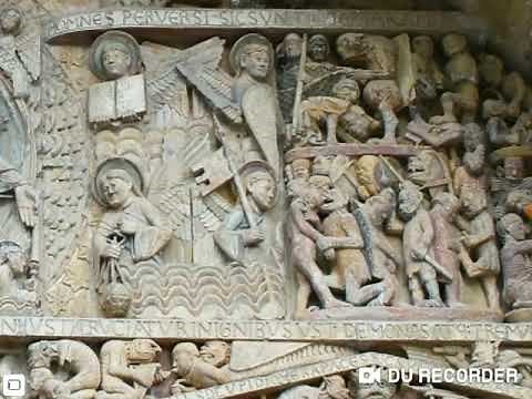 Comentario del tímpano de la iglesia románica Santa Fé de Conques