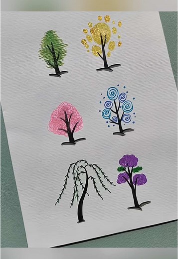 Thiên Minh ✅ (@thienmink1) - Cách Vẽ 6 Kiểu Cây Cơ Bản Dễ Dàng