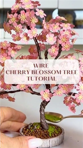 How to make a wire cherry blossom tree 🌸🌸🌸 for Sylvanian Families diorama