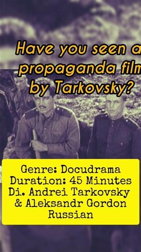 mehFILM: There will be no Leave Today (1959) by Andrei Tarkovsky & Aleksandr Gordon #mehfilm