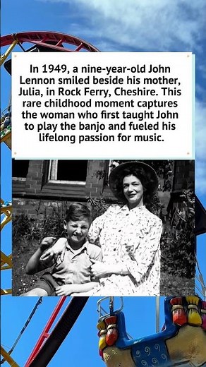 John Lennon and His Mother Julia: Rock Ferry 1949 📸