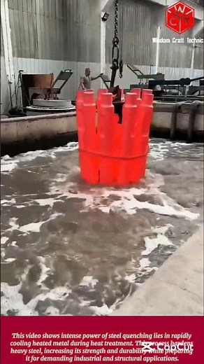 The Intense Power of Steel Quenching: Quenching Heat Treatment for hardening heavy metal