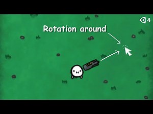 Weapon rotation around mouse cursor unity!
