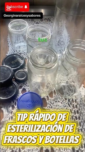 🔥 Cómo esterilizar frascos en 5 minutos (truco fácil y rápido) #conservas #frascos #shorts #tips