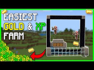 BEST 1.19 GOLD AND XP FARM for Minecraft BEDROCK Edition | EASY LVL 30 | by James