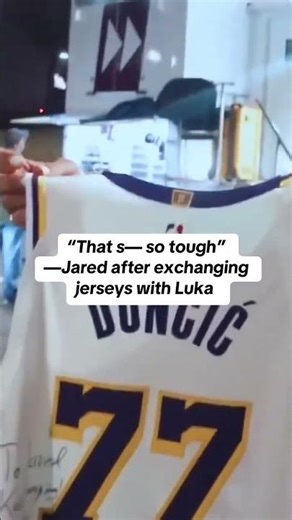Jared McCain was geeked after Luka asked for his jersey 😂 (via @JaredMcCain/TT)