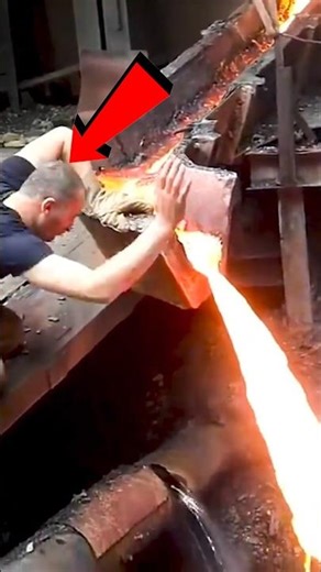 “He’s Playing with Lava Like It’s Water! 😱 | The Science Behind It 🌋”