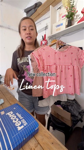 Why do girls love linen tops? 🤍 New linen tops just dropped at My Collection 🎀 Open today until 7PM 📍R. Martinez St. beside Yokoso | Missy Corsiga - Relano