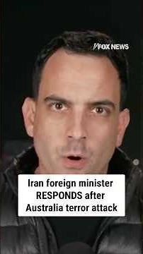 Iran foreign minister RESPONDS after Australia terror attack #shorts #world #terror #australia