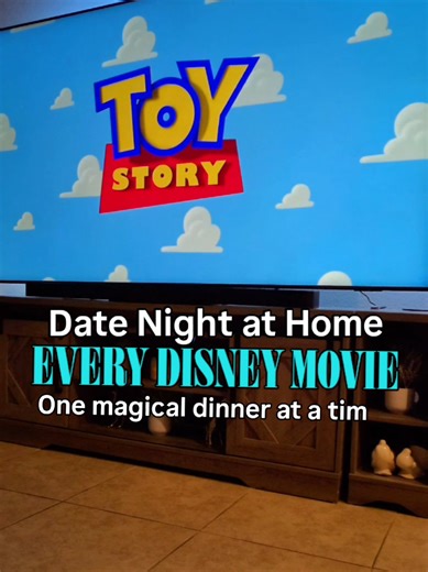 Working our way through every Disney movie - one fancy feast at a time! Send this to someone you want to start a dinner and a movie tradition with & don't forget to save for inspo! This Toy Story dinner and a movie is one of my favorites! The Slinky dog pasta is my copycat recipe from Pizza Planet in Disneyland and it's my husband's favorite thing I make, hands down! You can find all recipes and Printable menus in the just Keep Cooking Dinner and a Movie Cookbook linked in my bio!
