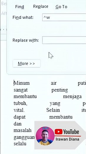 Permudah Pekerjaan ⁉️ Cara Menghapus Spasi Berlebih di Word Terbaru #tipsword #tutorialword