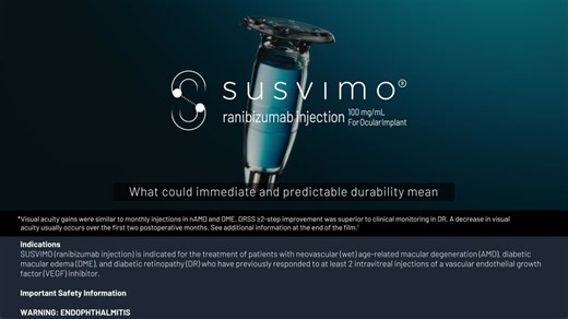 #susvimo #ophthalmology #namd #diabeticmacularedema #diabeticretinopathy | SUSVIMO®(ranibizumab injection)
