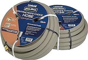 Underhill Proline Gold Series Commercial Garden Water Hose 100 ft, Lightweight, Heavy-Duty, Flexible, Kink Free, Industrial, 500 psi, H75-100PR0-G 3/4" x 100', Gold