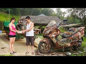 HONDA REFLEX 250 Restored 100% by Talented Girl, Buying an from an 68-Year-Old man