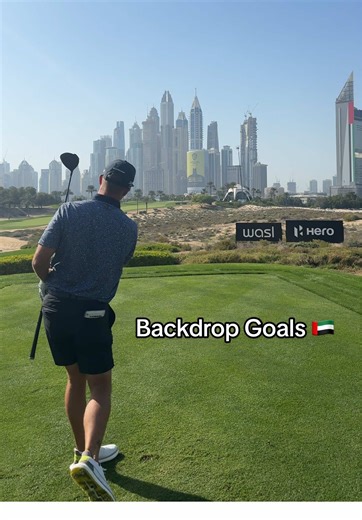 Unique Tee Shot in Emirates Golfing Experience