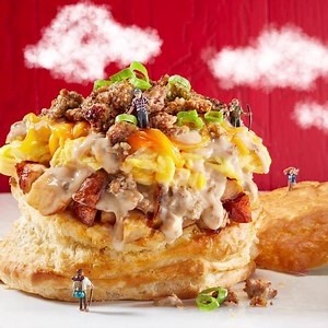 This is BIG. NEW! Biscuit Bowls have arrived! Big on flavor, big on value, just plain BIG. Prepare to take your taste buds on an adventure (availability may vary): http://bit.ly/2CyEs9k | Bob Evans