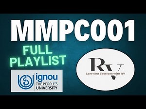 MMPC001 Management Functions and Organisational Processes | IGNOU MBA | Learning Session with RV |