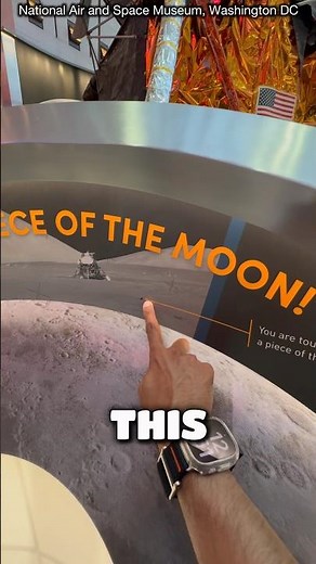 Touching a REAL Moon Rock at the Smithsonian 🌙 #travel #moon