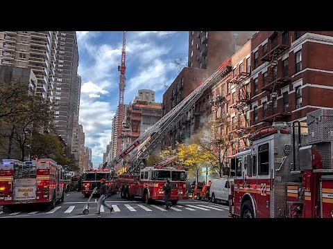 | FDNY 3rd Alarm Box 1192 | Early-Arrival — Major Fire throughout a 5 story MD, 90th St. @ 3rd Ave.