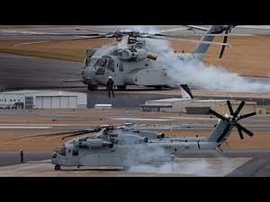 3 CH-53K KING Stallions Cold Starts, Idle