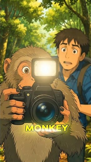 Plot Twist: Who Actually Took This Viral Photo? 🐵 #shorts #viral #trending