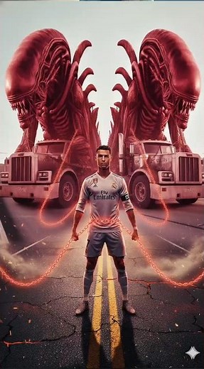 Messi, Neymar & Mbappé’s Alien vs Ronaldo’s Aliens | Epic AI Football Battle #aifunnyshorts