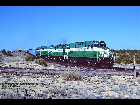 ALCO's, Working their guts out on the Apache Railway, in the Arizona desert, April 1998