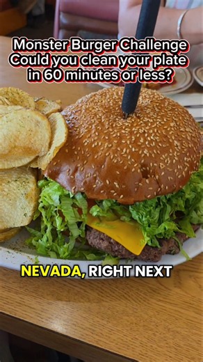Monster Burger Challenge as Big as Your Head! (Las Vegas)