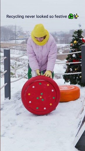 DIY patio furniture made from old tires! ✨🏡 #wintercraft #reuseideas