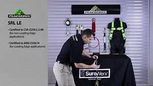 Watch Peakworks V845523006LE ﹙ Leading Edge Standard ﹚ Fall Protection, Self-Retracting Lifeline ﹙ SRL ﹚ on Amazon Live