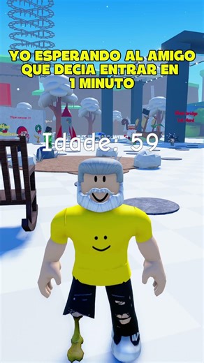 Yo esperando al amigo que decía entrar en 1 minuto 💀 #shortsroblox #roblox